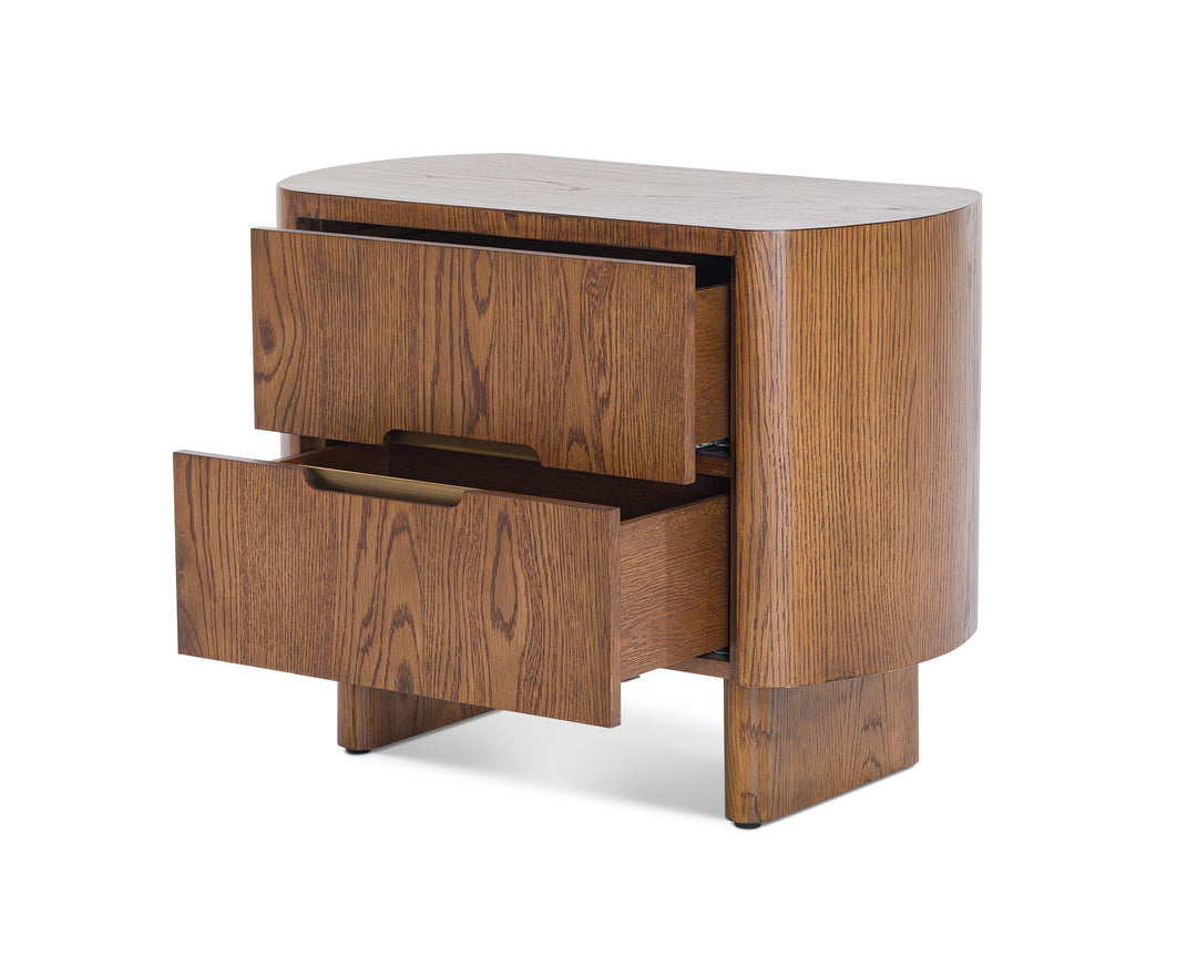 Liang & Eimil Lettos Bedside Table – Brushed Brown Oak