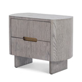 Liang & Eimil Lettos Bedside Table – Silver-Black Oak