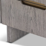 Liang & Eimil Lettos Bedside Table – Silver-Black Oak