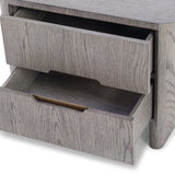 Liang & Eimil Lettos Bedside Table – Silver-Black Oak