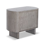 Liang & Eimil Lettos Bedside Table – Silver-Black Oak