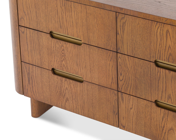 Liang & Eimil Lettos Chest of Drawers – Brushed Brown Oak