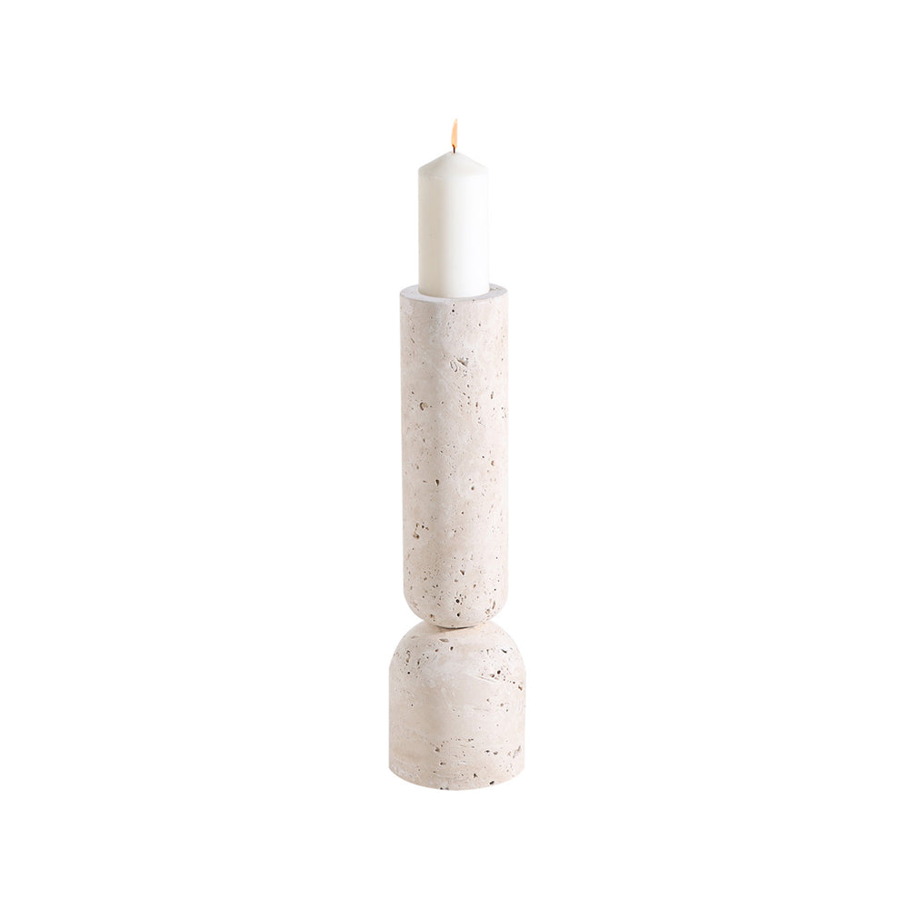Liang & Eimil Lewes Travertine Candle Holder - Large