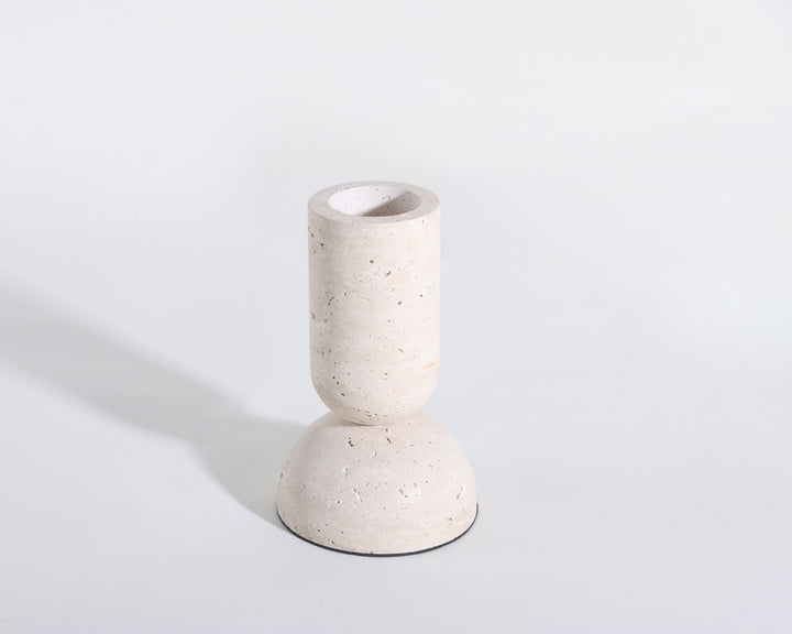 Liang & Eimil Lewes Travertine Candle Holder - Small