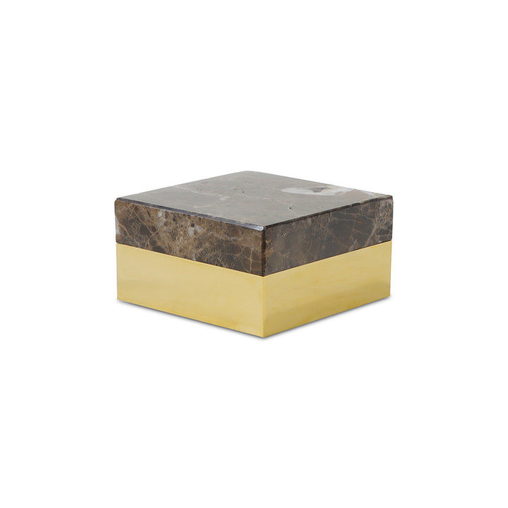 Liang & Eimil Lina Storage Box – Coffee and Gold