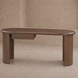 Liang & Eimil Lluna Desk – Brushed Mid Brown Oak