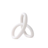 Liang & Eimil Loop Sculpture - White Marble Effect