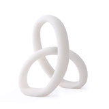 Liang & Eimil Loop Sculpture - White Marble Effect