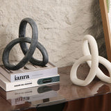 Liang & Eimil Loop Sculpture - White Marble Effect