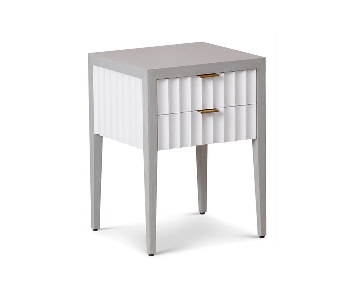 Liang & Eimil Malibu Bedside Table – 2 Drawers – Grey