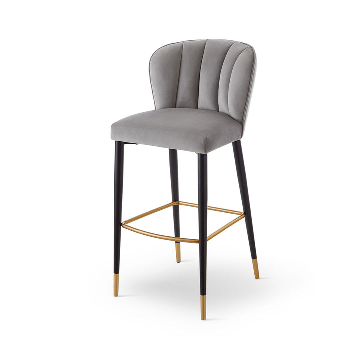 Liang & Eimil Maya Bar Stool (CRIB 5) – Megan Grey & Brushed Brass