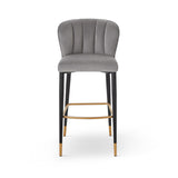 Liang & Eimil Maya Bar Stool (CRIB 5) – Megan Grey & Brushed Brass
