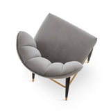 Liang & Eimil Maya Bar Stool (CRIB 5) – Megan Grey & Brushed Brass