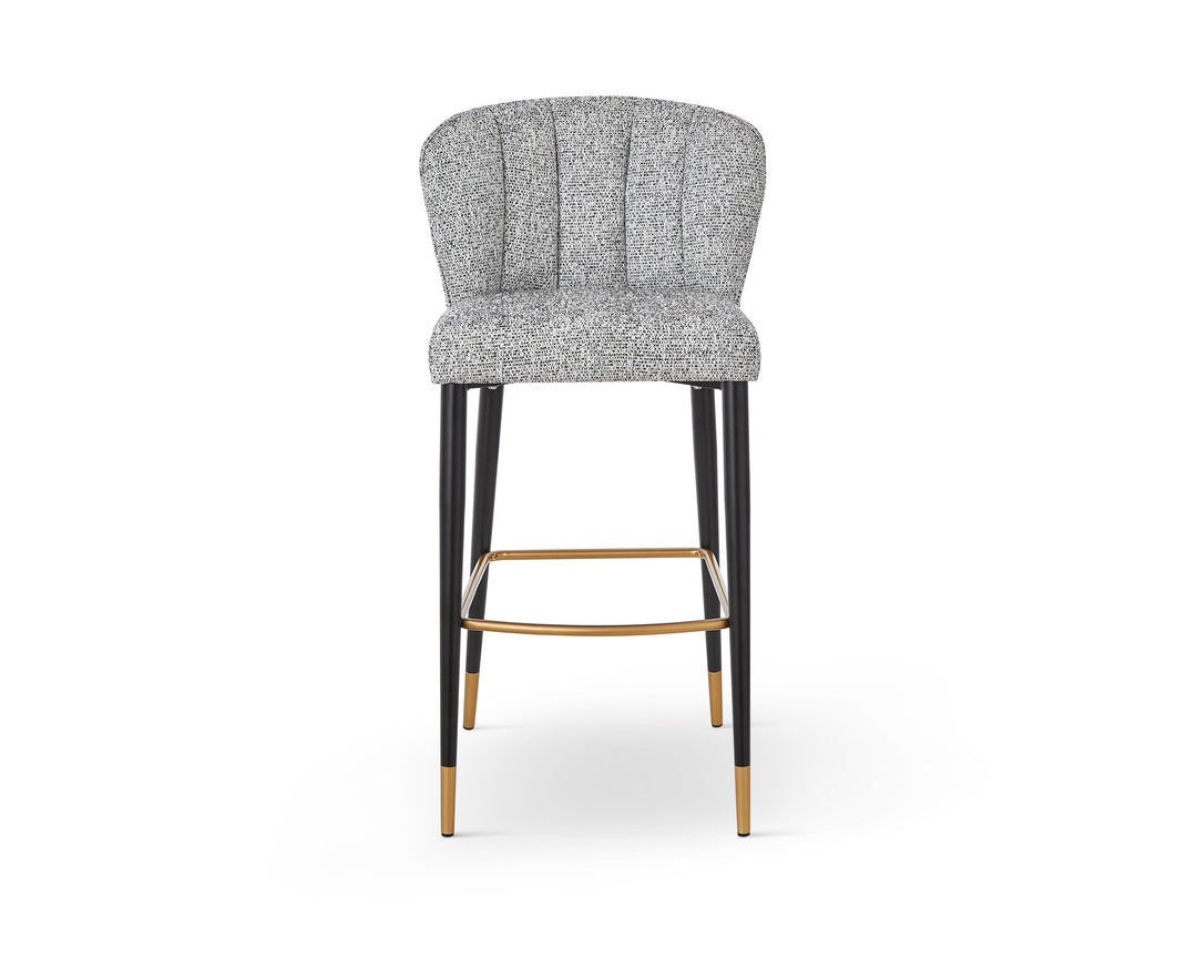 Liang & Eimil Maya Bar Stool (CRIB 5) – Talbot Freckle & Brushed Brass