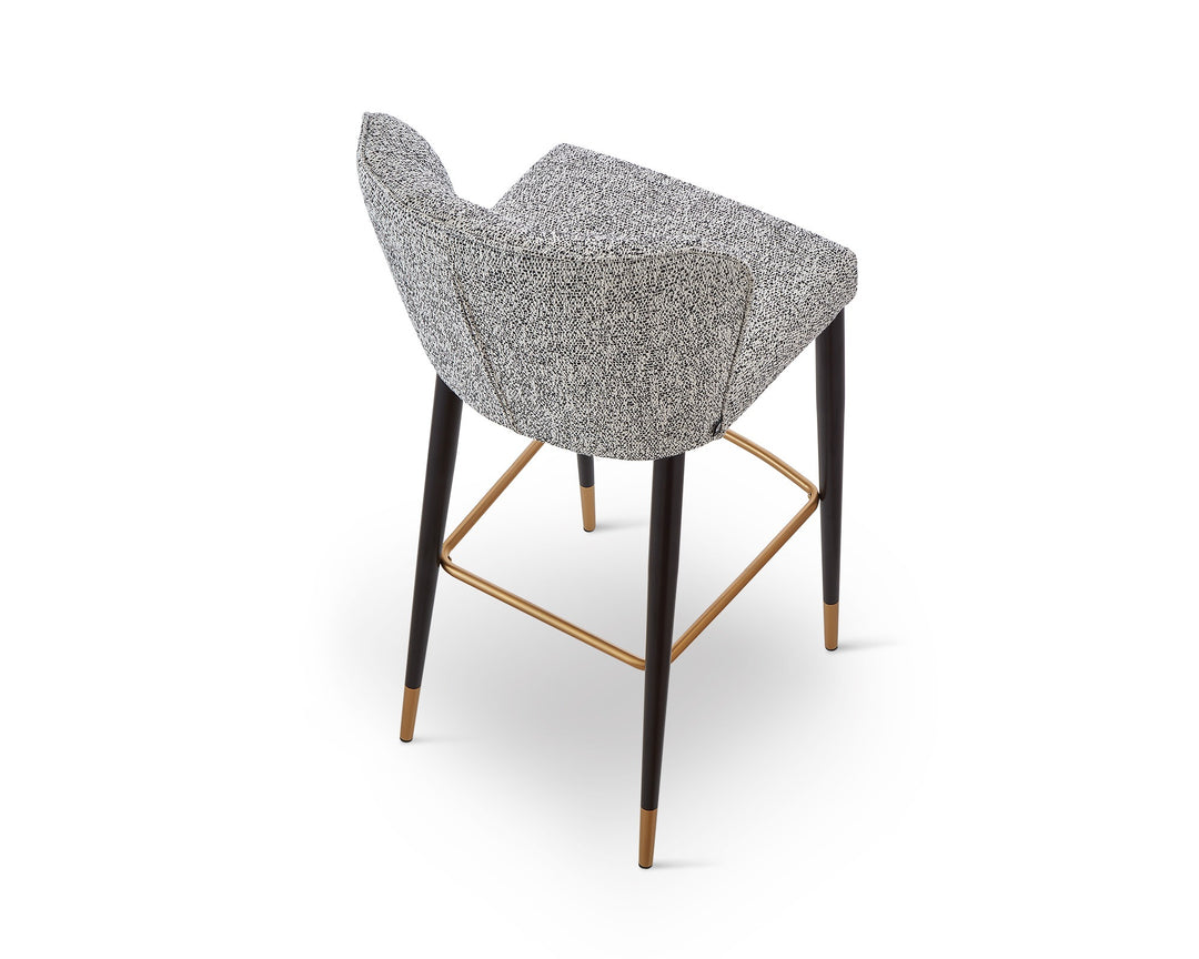 Liang & Eimil Maya Bar Stool (CRIB 5) – Talbot Freckle & Brushed Brass