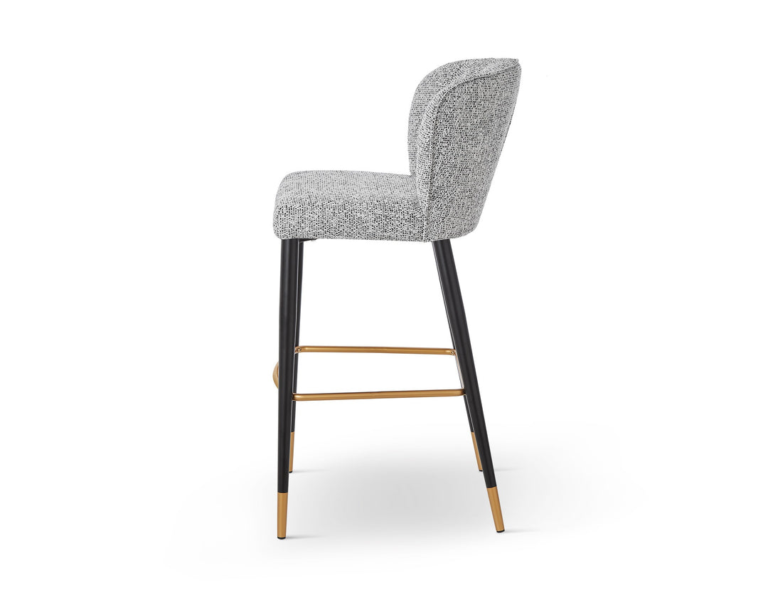 Liang & Eimil Maya Bar Stool (CRIB 5) – Talbot Freckle & Brushed Brass