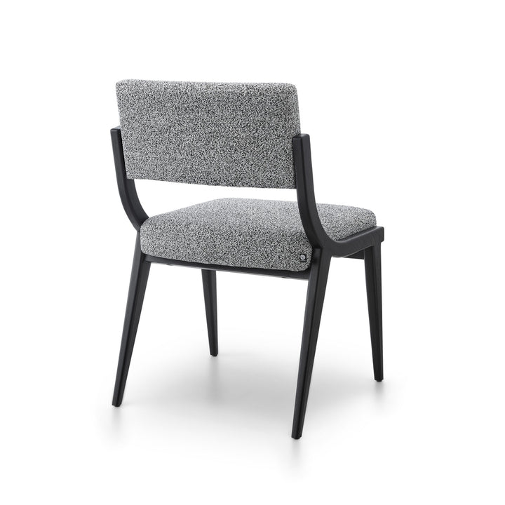 Liang & Eimil Miami Dining Chair in Cordoba Speckle Grey and Matt Black