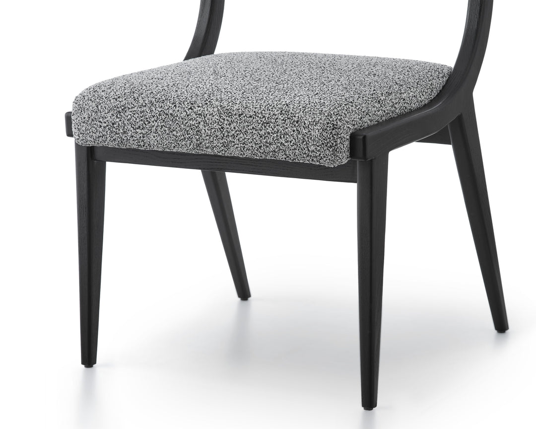 Liang & Eimil Miami Dining Chair in Cordoba Speckle Grey and Matt Black