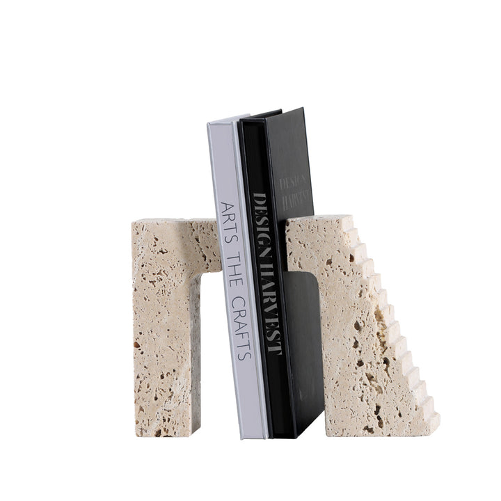Liang & Eimil Minack Travertine Bookends