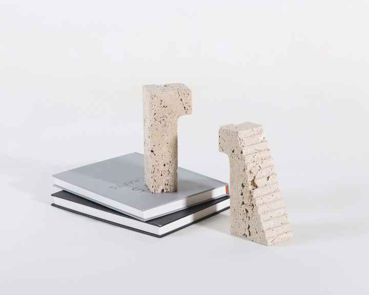 Liang & Eimil Minack Travertine Bookends