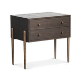 Liang & Eimil Nella Bedside Table – Brushed Brown & Hammered Dark Bronze