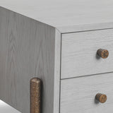 Liang & Eimil Nella Bedside Table – Grey Oak & Hammered Dark Bronze