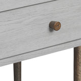 Liang & Eimil Nella Bedside Table – Grey Oak & Hammered Dark Bronze