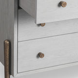 Liang & Eimil Nella Chest of Drawers – Grey Oak & Hammered Dark Bronze