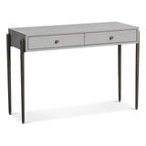 Liang & Eimil Nella Console Table – Grey Oak & Hammered Dark Bronze
