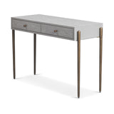 Liang & Eimil Nella Console Table – Grey Oak & Hammered Dark Bronze