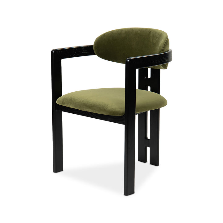 Liang & Eimil Neo Dining Chair (CRIB 5) – Kaster II Olive & Matt Black