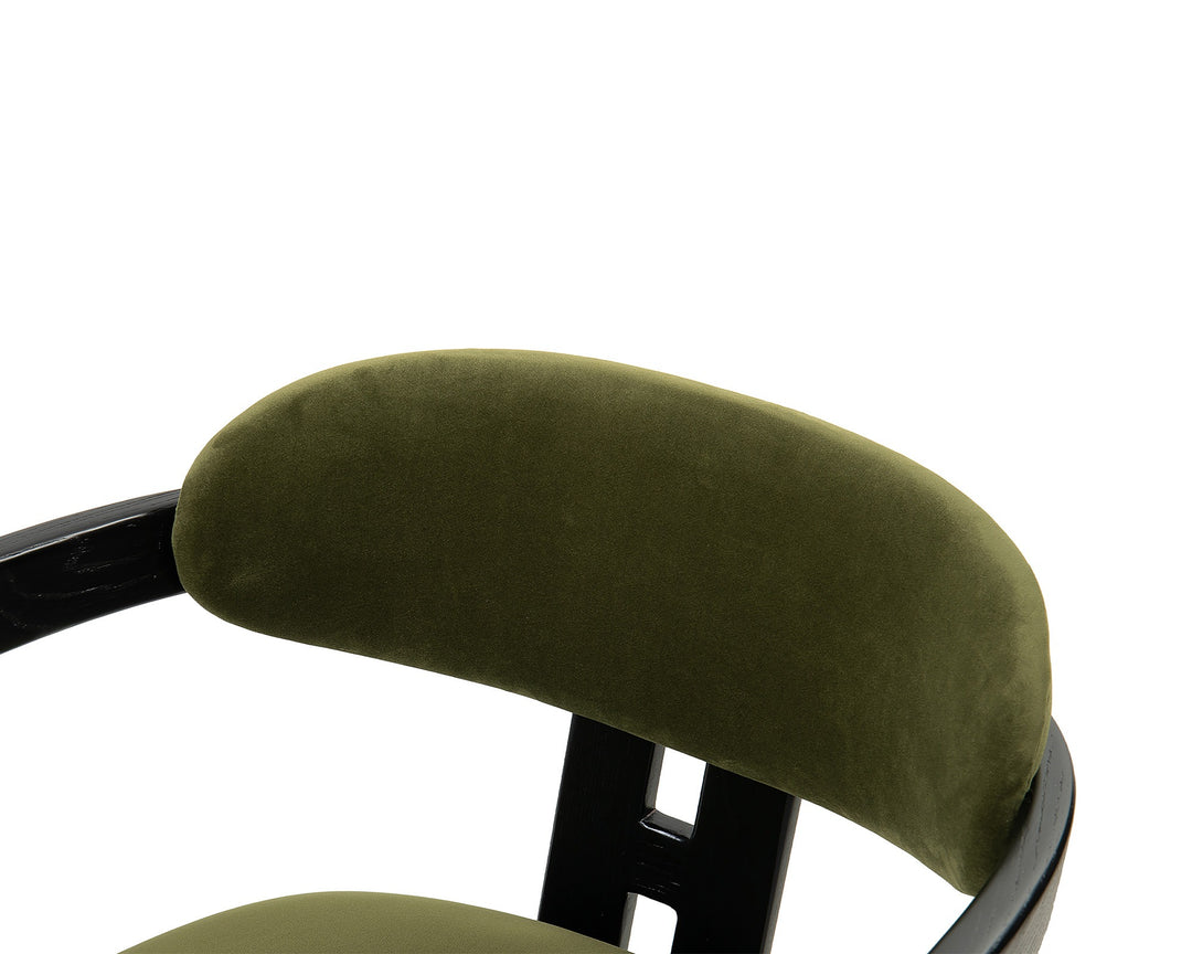 Liang & Eimil Neo Dining Chair (CRIB 5) – Kaster II Olive & Matt Black