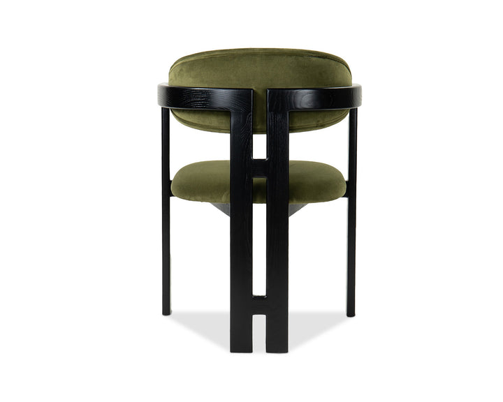 Liang & Eimil Neo Dining Chair (CRIB 5) – Kaster II Olive & Matt Black