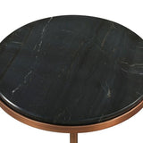 Liang & Eimil Notto Side Table (Set of 2) – Black Marble & Antique Bronze