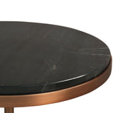 Liang & Eimil Notto Side Table (Set of 2) – Black Marble & Antique Bronze