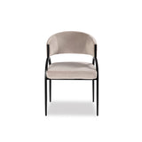 Liang & Eimil Pavilion Dining Chair – Megan Light Grey Velvet