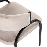 Liang & Eimil Pavilion Dining Chair – Megan Light Grey Velvet
