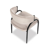 Liang & Eimil Pavilion Dining Chair – Megan Light Grey Velvet