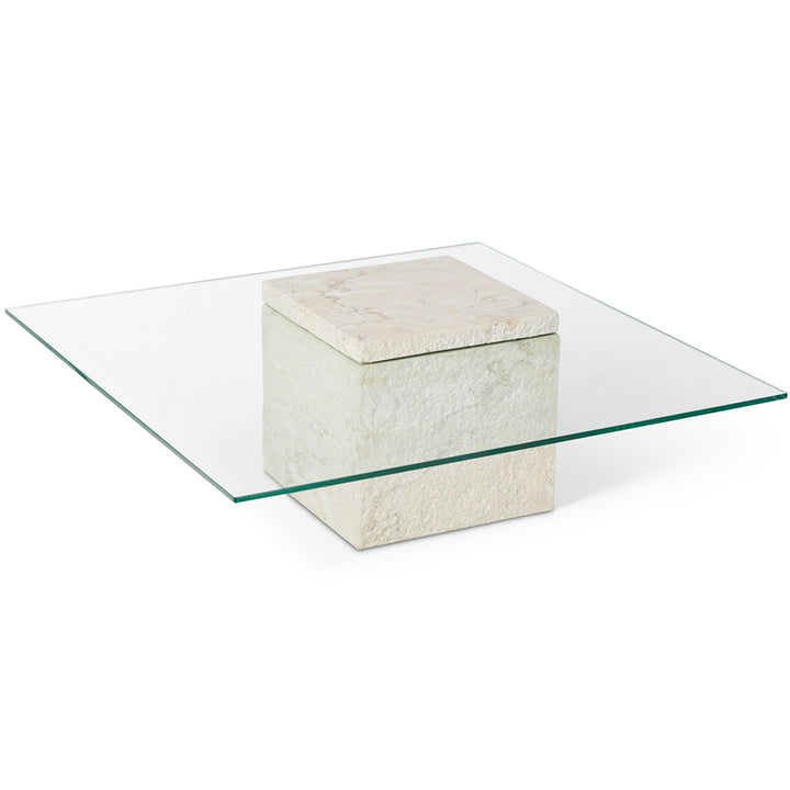Liang & Eimil Rock Coffee Table in Beige Faux Marble