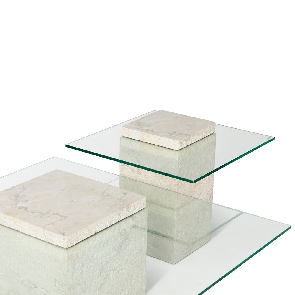 Liang & Eimil Rock Coffee Table in Beige Faux Marble