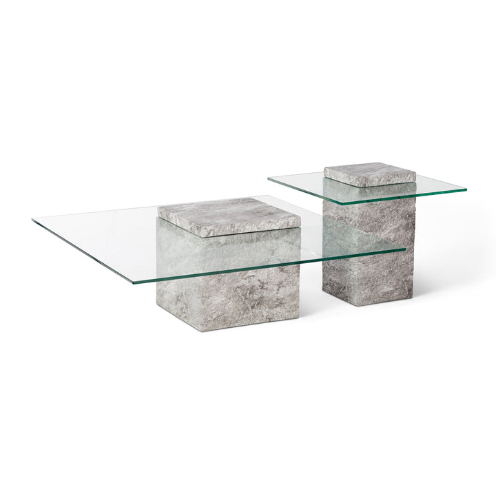 Liang & Eimil Rock Coffee Table – Grey Faux Marble