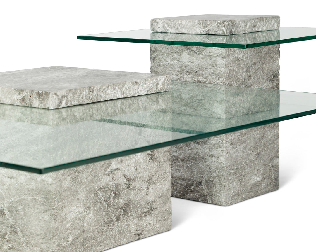 Liang & Eimil Rock Coffee Table – Grey Faux Marble