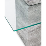 Liang & Eimil Rock Side Table – Grey Faux Marble