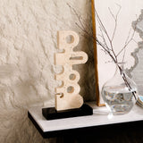 Liang & Eimil Sculpted Serenity Sculpture – Beige & Black