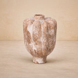 Liang & Eimil Sorello Vase - White/Brown Ceramic