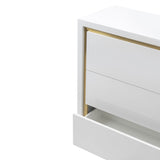 Liang & Eimil Utopia Chest of Drawers with High Gloss White Lacquer