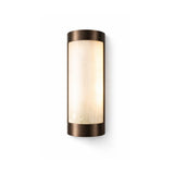 Liang & Eimil Verta IP44 Wall Light - Natural Selenite Glass and Brushed Bronze