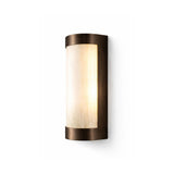 Liang & Eimil Verta IP44 Wall Light - Natural Selenite Glass and Brushed Bronze
