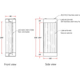 Liang & Eimil Verta IP44 Wall Light - Natural Selenite Glass and Brushed Bronze