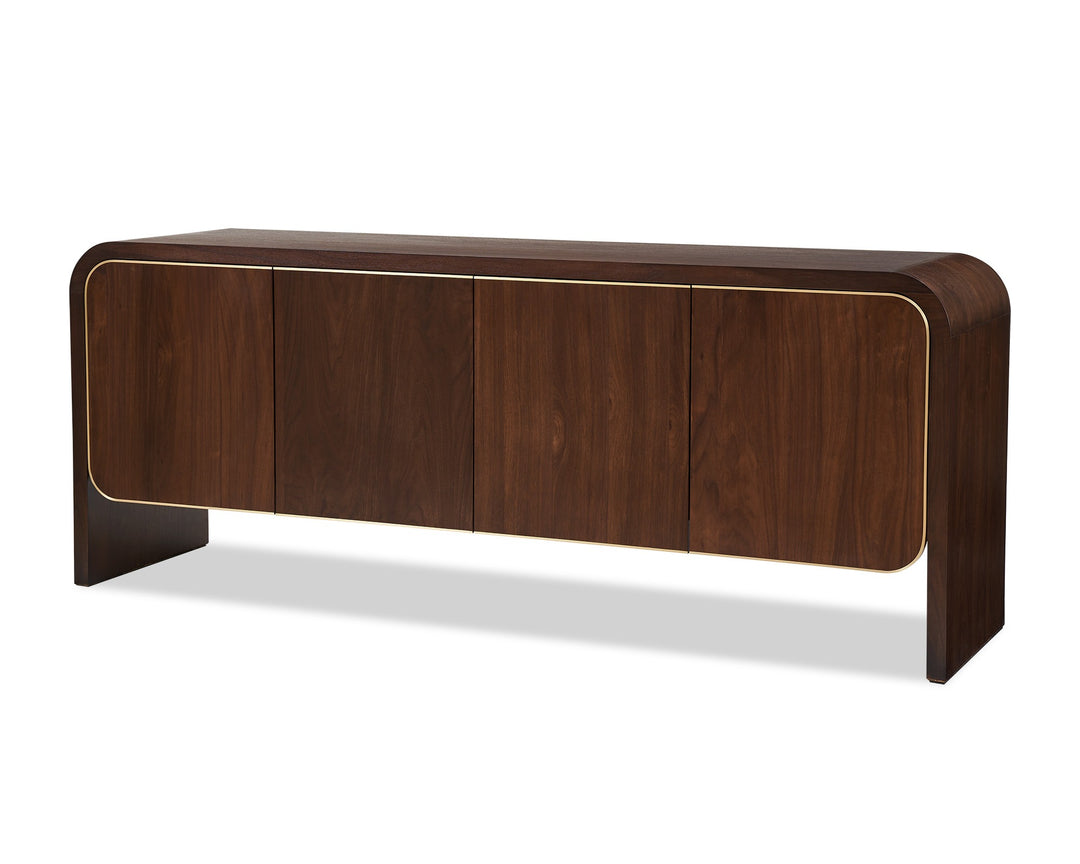 Liang & Eimil Walter Sideboard – Natural Walnut Oak and Brass